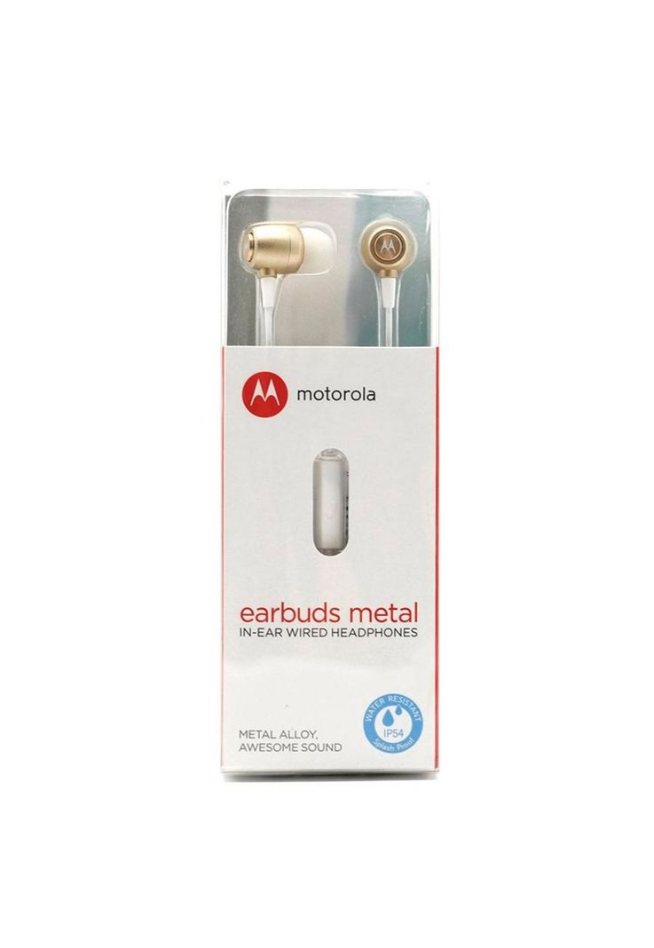 Audífono Motorola Earbuds Metal Resistente al Agua In-Ear-2