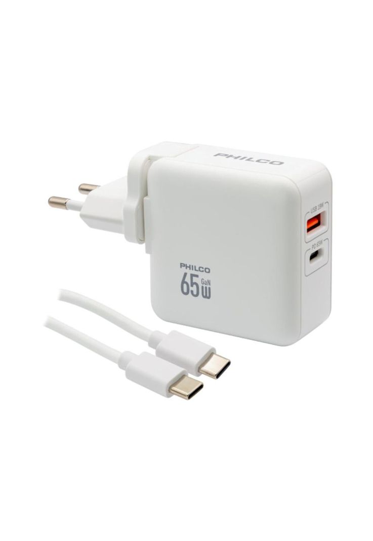 Cargador Super Rapido Philco Usb 3.0 65w-1