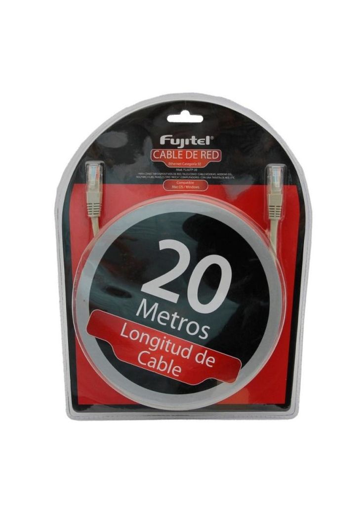 Patch Cord Fujitel A/v Utp5e 20 Mts. Marfil Fx-2