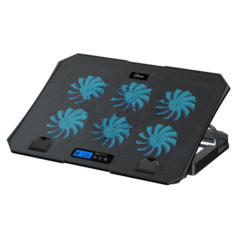 Base Ventilador notebook Six Fan 60 LCD Mlab-0