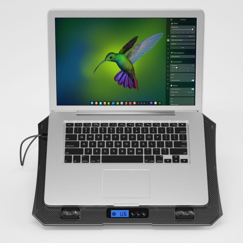 Base Ventilador notebook Six Fan 60 LCD Mlab-3