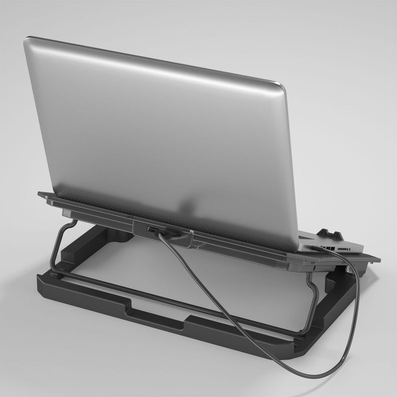 Base Ventilador notebook Six Fan 60 LCD Mlab-4