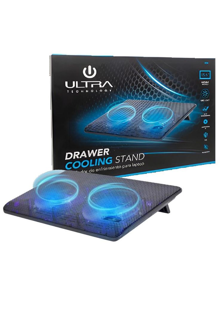 Ventilador Notebook Ultra Metalico 2 Ventiladores-1