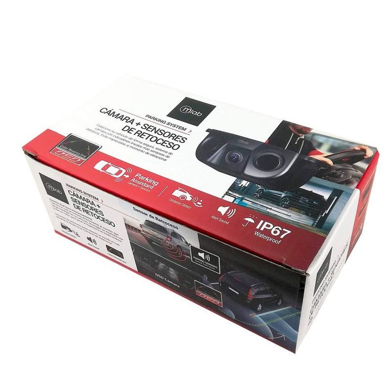 Camara de Retroceso + Sensor Parking OSD IP67-4