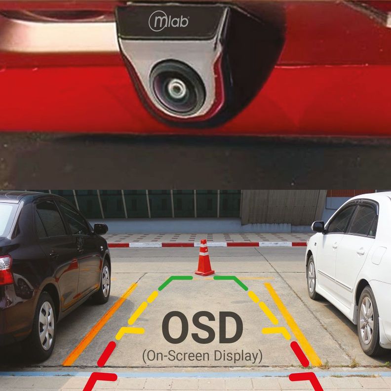  Cámara de retroceso para estacionamiento AHD OSD Color Line IP67 Mlab-4