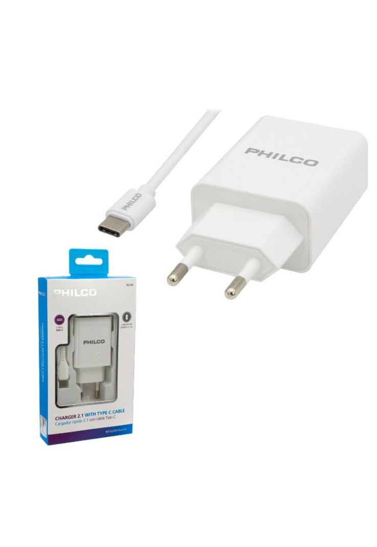 Cargador Philco Rápido USB Cable Tipo C-2
