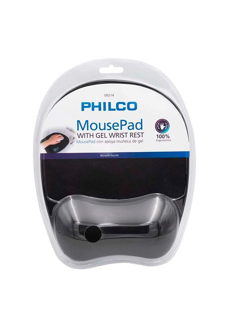 Pad Mouse Rígido C/ Gel Apoya Muñeca / Philco-3