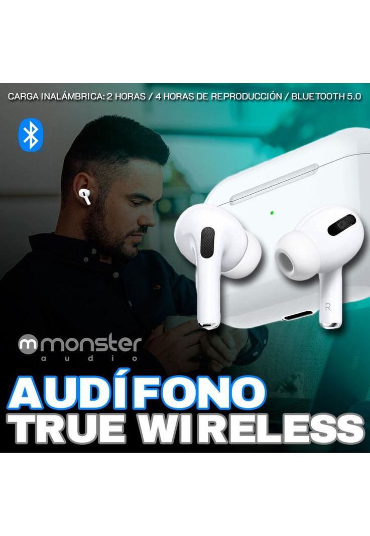 Audífono Monster True Wireless Tw12 Bluetooth In-Ear-1