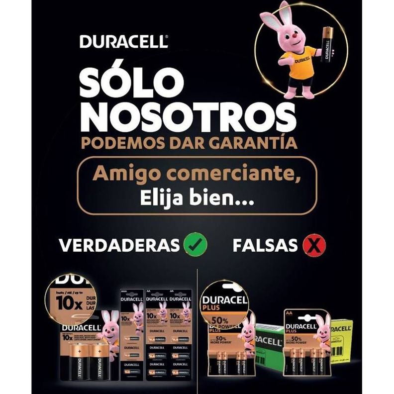 Pack 4 pilas AAA recargables de 850mAh Duracell-1