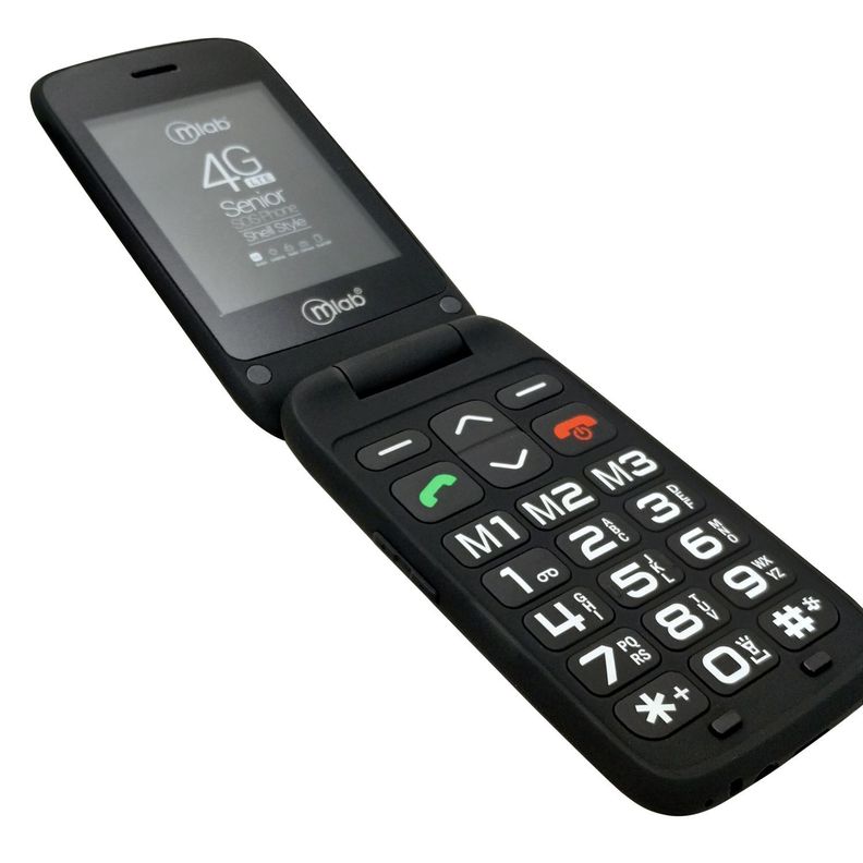 Teléfono Senior Shell 4G SOS doble pantalla 2.8" 1.77"-3
