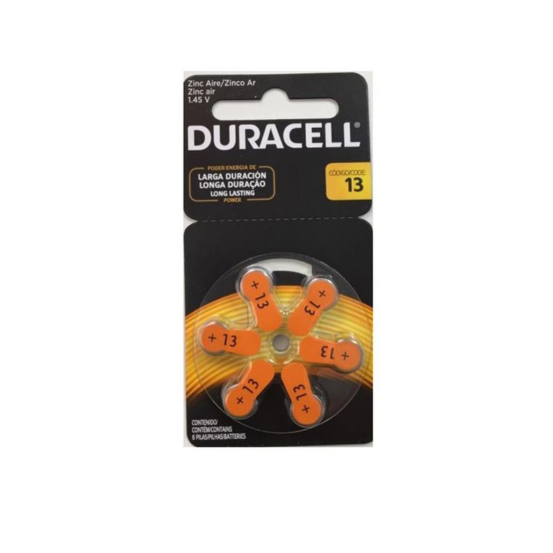 Pila Duracell Auditiva D13x6 1.45 Volt Fx-0