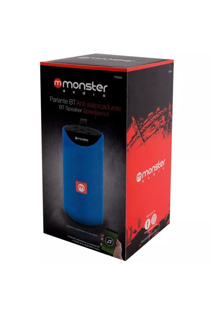 Parlante Monster Bluetooth Anti Salpicaduras USB-1