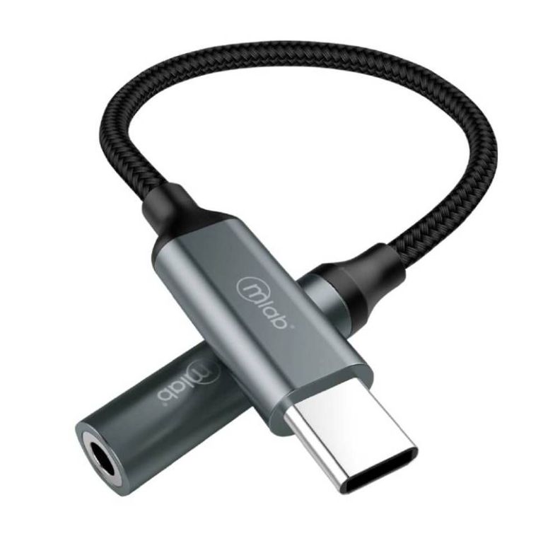 Adaptador Mlab 9351 Tipo C a Jack Audio 3.5mm-0