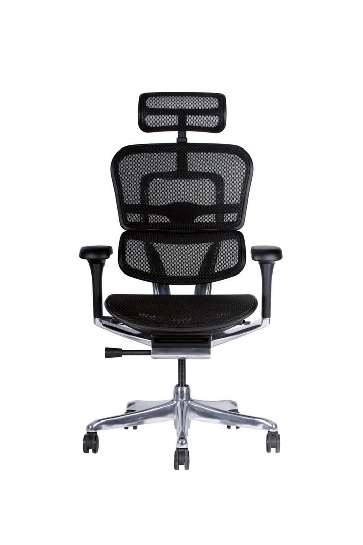 Silla ejecutiva ergonómica Ergohuman Malla Negra-1