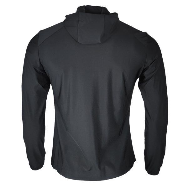 Cortaviento Flexible Estampado Hombre Negro-3