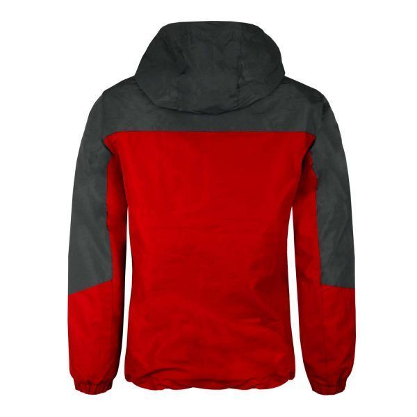 Chaqueta 3 En 1 Desmontable Bicolor Rojo Mujer-2