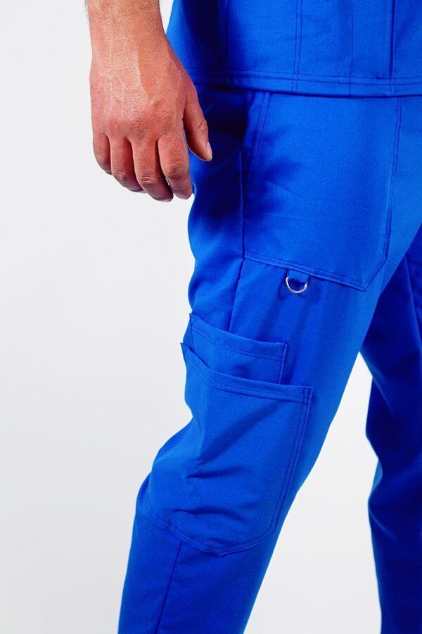 Uniforme Clinico Antifluido Azul Nautico-3