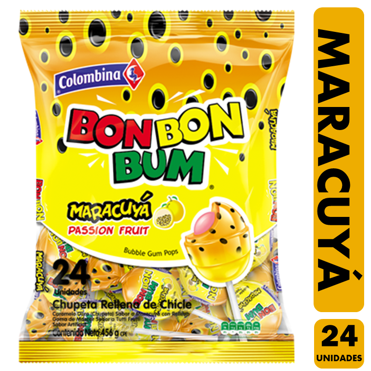 Bom Bom Bun Macacuya - Coyac Chupete (Bolsa Con 24 Un)-0