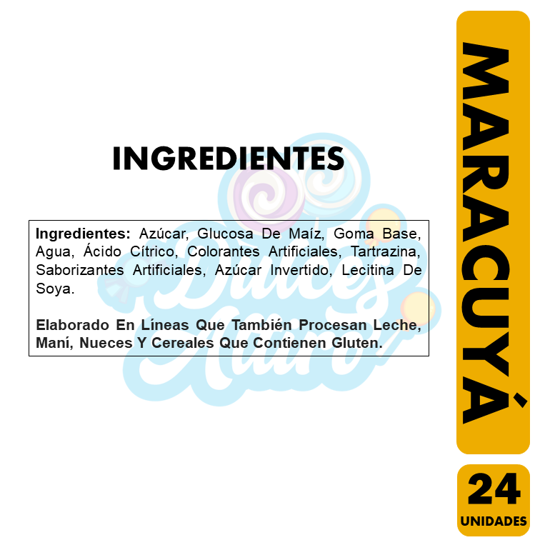 Bom Bom Bun Macacuya - Coyac Chupete (Bolsa Con 24 Un)-1