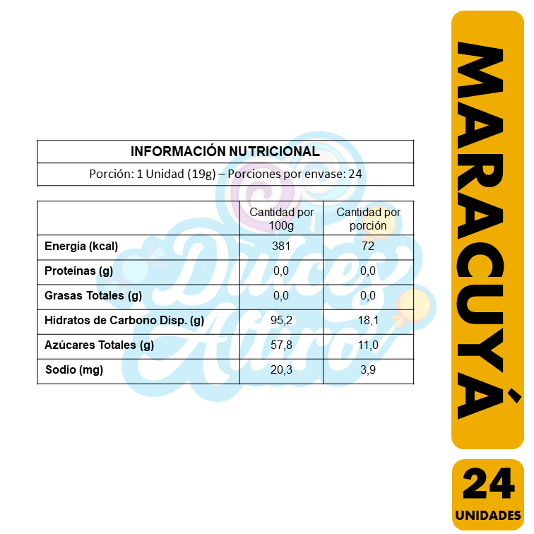 Bom Bom Bun Macacuya - Coyac Chupete (Bolsa Con 24 Un)-2