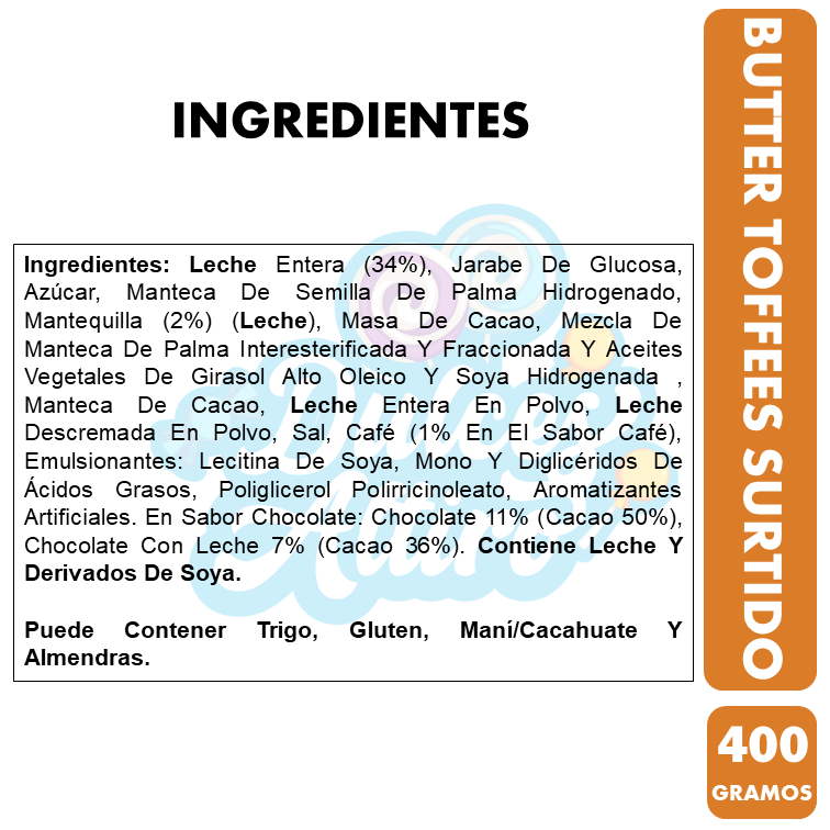 Caramelos Butter Toffes Surtido (Bolsa Con 66 Unidades)-1