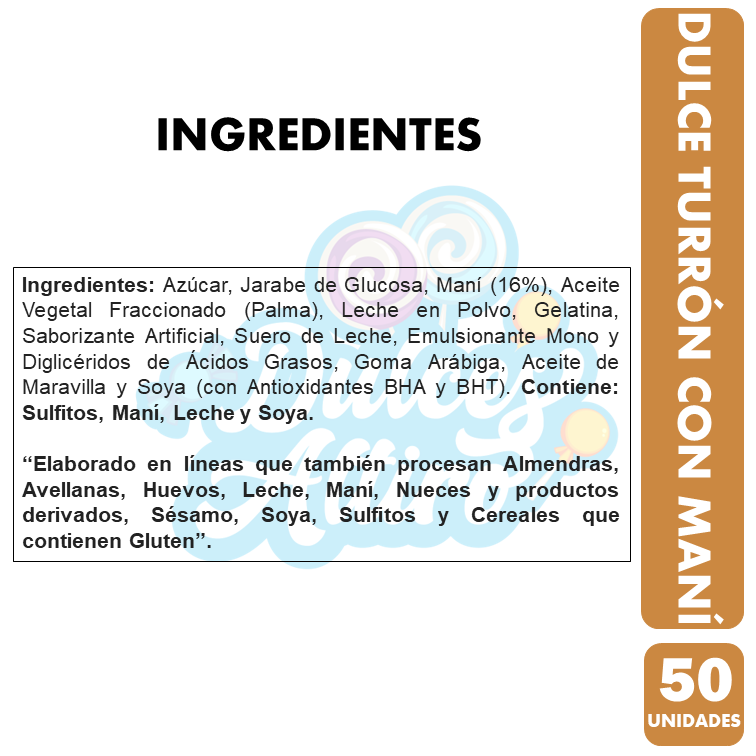Turron Con Mani De Ambrosoli - Calugas (Bolsa Con 50 Uni)-1