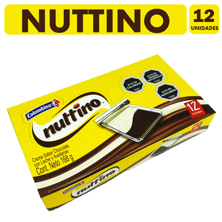 Nuttino - Dulce Crema Sabor Chocolate (Caja 12 Unidades)-0