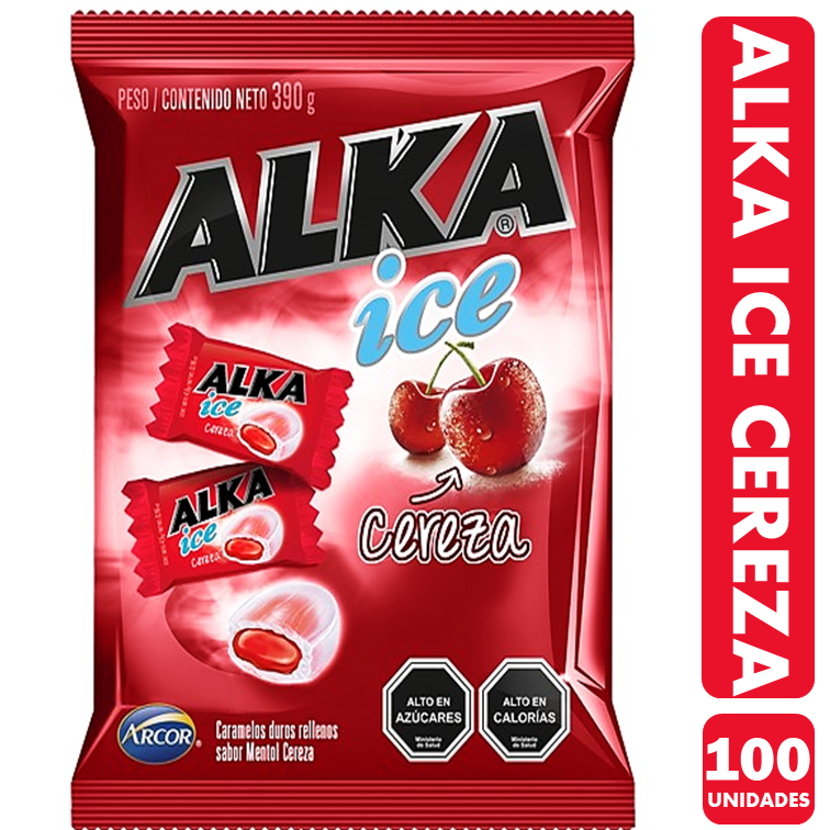 Alka Ice Sabor Mentol Cereza (Bolsa Con 100 Unidades)-0