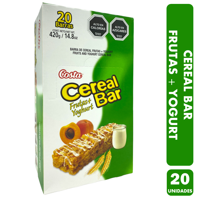 Barra De Cereal Bar Frutas Y Yoghurt (Caja Con 20 Unidades)-0