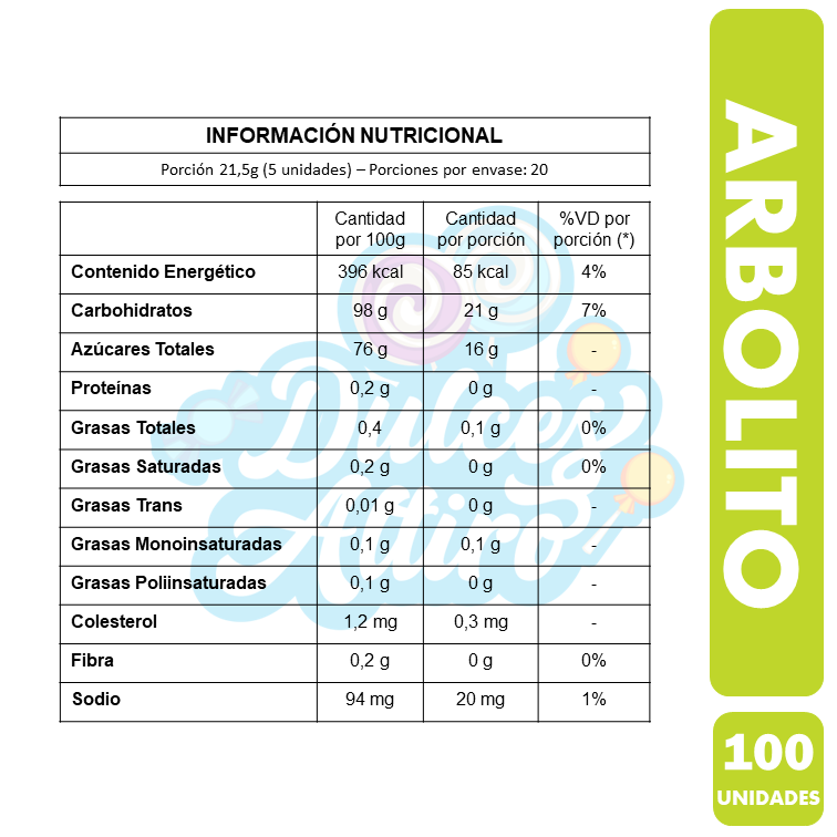 Arbolito - Caramelos De Ambrosoli (Bolsa Con 100 Unidades)-2