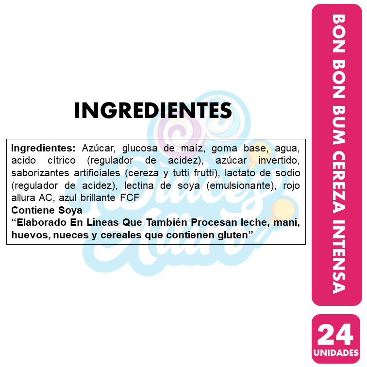 Bon Bon Bum Sabor Cereza Intensa - Coyacs (Bolsa Con 24 Un)-1