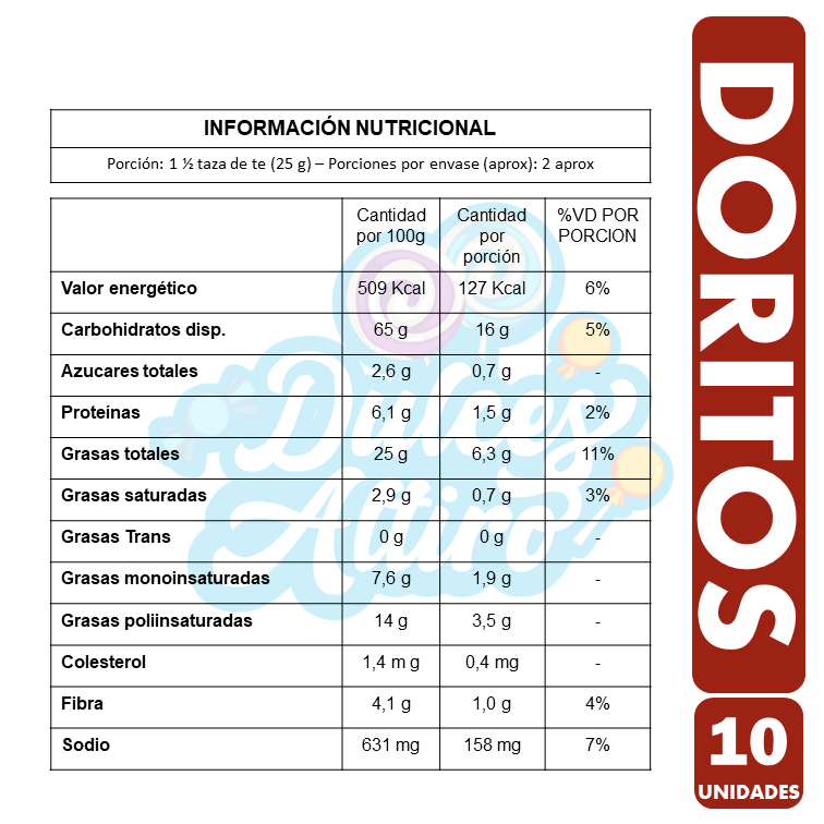 Doritos Queso (manga De 10 Unidades)-2