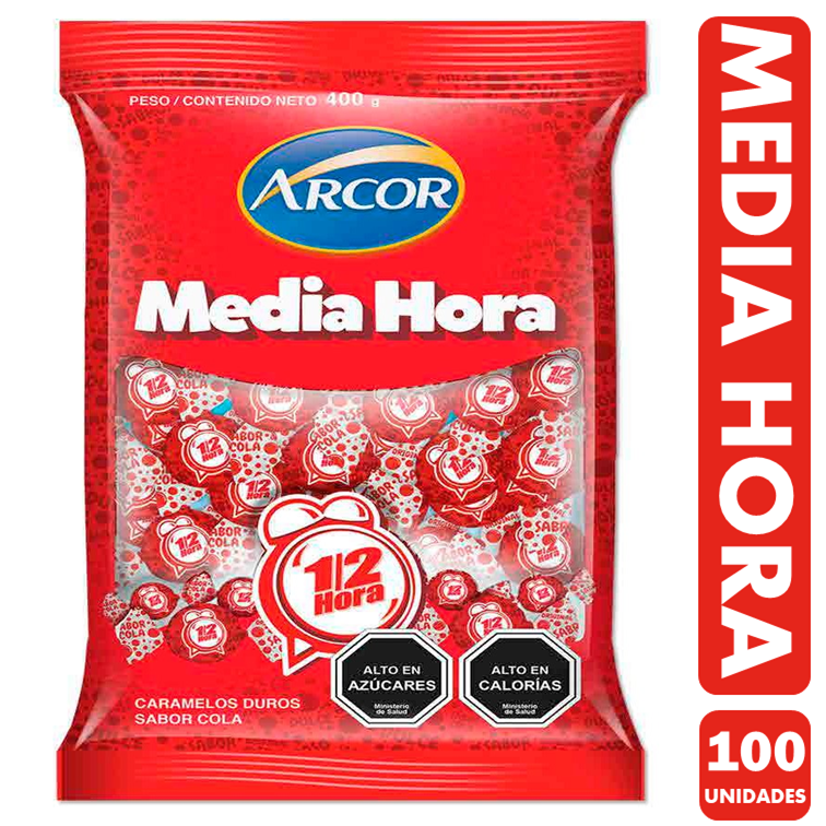 Media Hora - Caramelo De Arcor (Bolsa Con 100 Unidades)-0