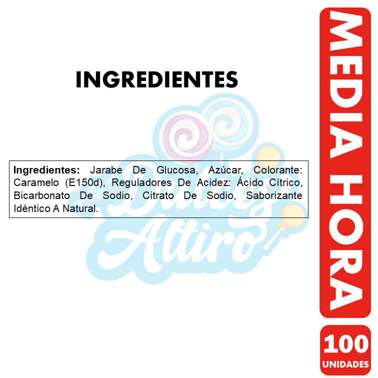 Media Hora - Caramelo De Arcor (Bolsa Con 100 Unidades)-1