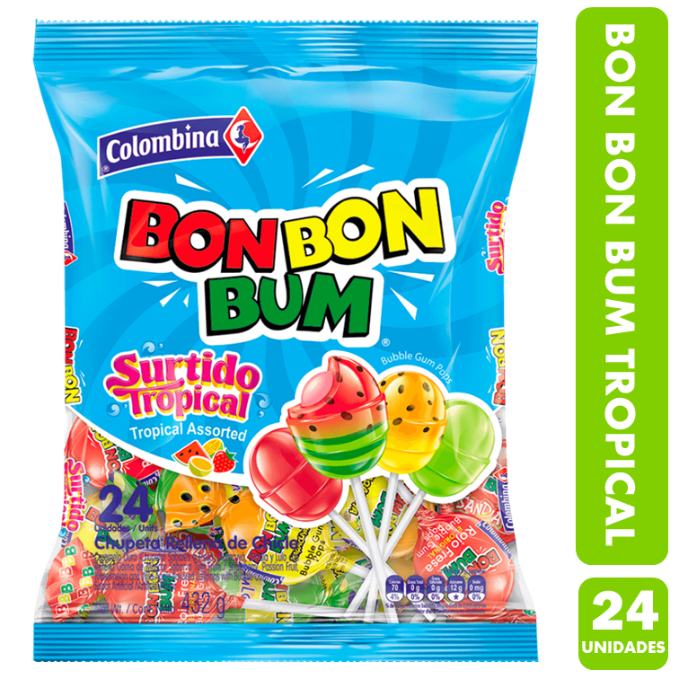 Coyac Bon Bon Bum Sabor Surtidos Tropical (Bolsa Con 24 Un)-0