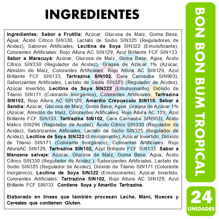 Coyac Bon Bon Bum Sabor Surtidos Tropical (Bolsa Con 24 Un)-1