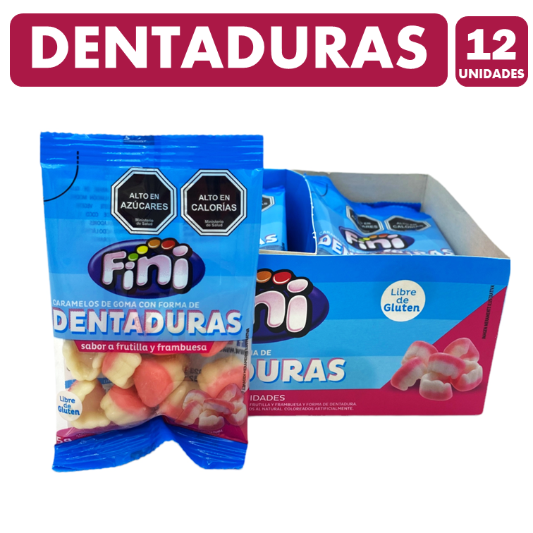 Gomitas En Forma De Dientes Fini (Caja Con 12 Unidades)-0