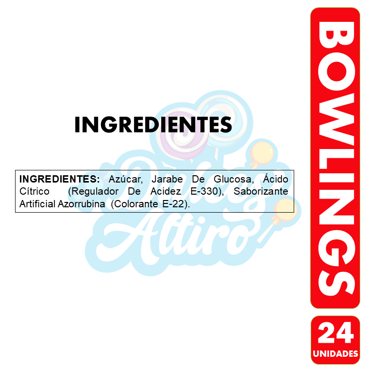 Coyacs Bowling Rojo - Coyak Grande De Fruna (Bolsa Con 24Un)-1