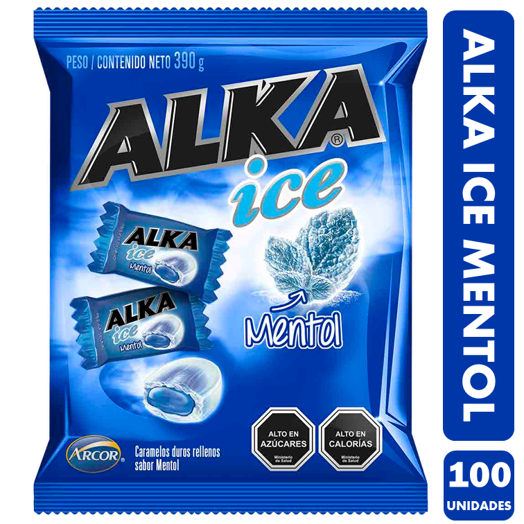 Caramelo Alka Ice Mentol (bolsa Con 100 Unidades)-0