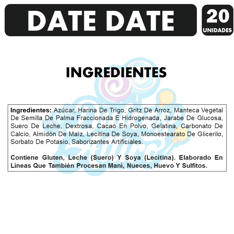 Date Date - Malvaviscos Con Chocolate (Pack Con 20 Un)-1