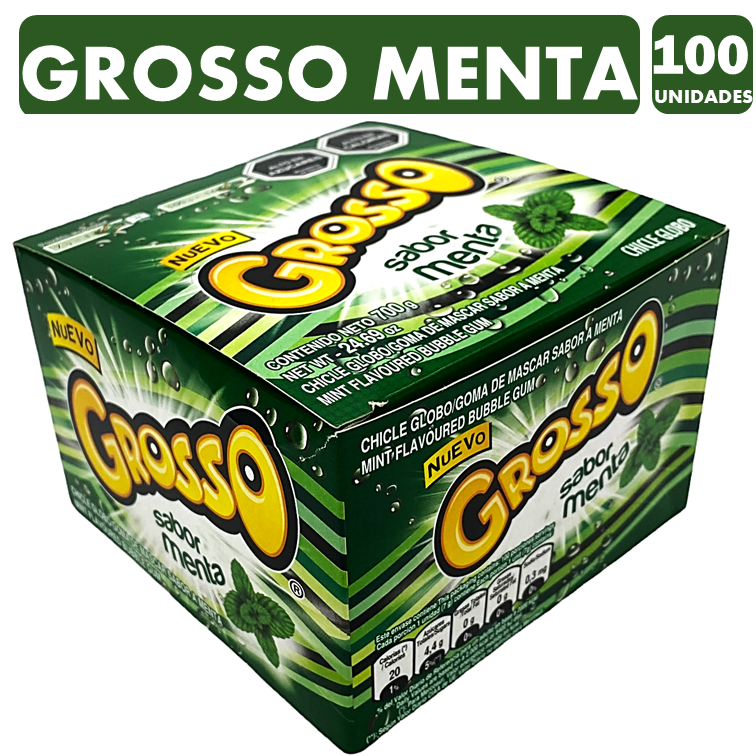 Grosso Sabor Menta - Chicle De Arcor (Caja Con 100 Un)-0