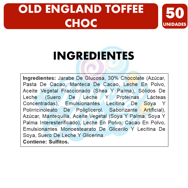 Old England Toffee Choc - Bombones De Carozzi(Bolsa Con 50U)-1