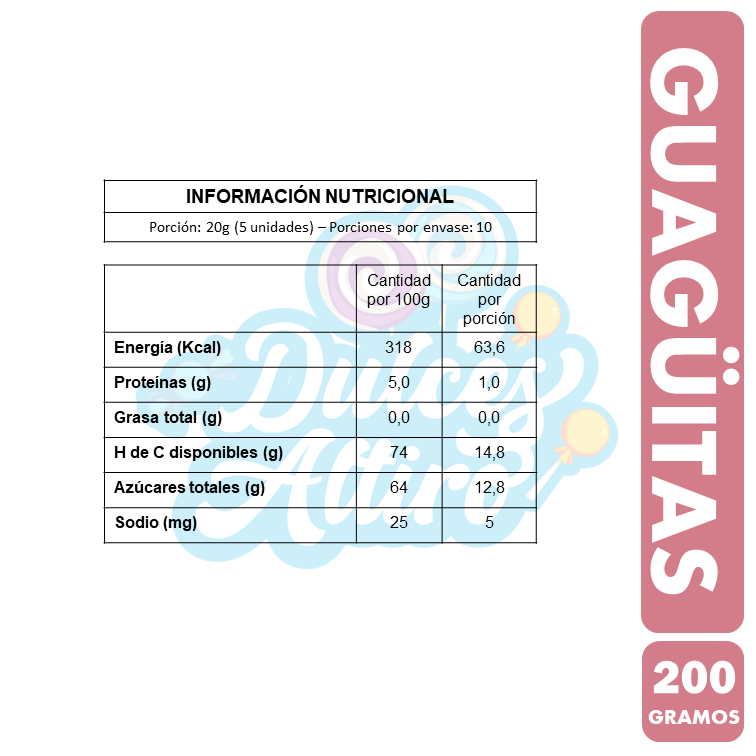 Guagüitas Frescas - Marshamallow Marca Spak(Bolsa Con 200Gr)-2