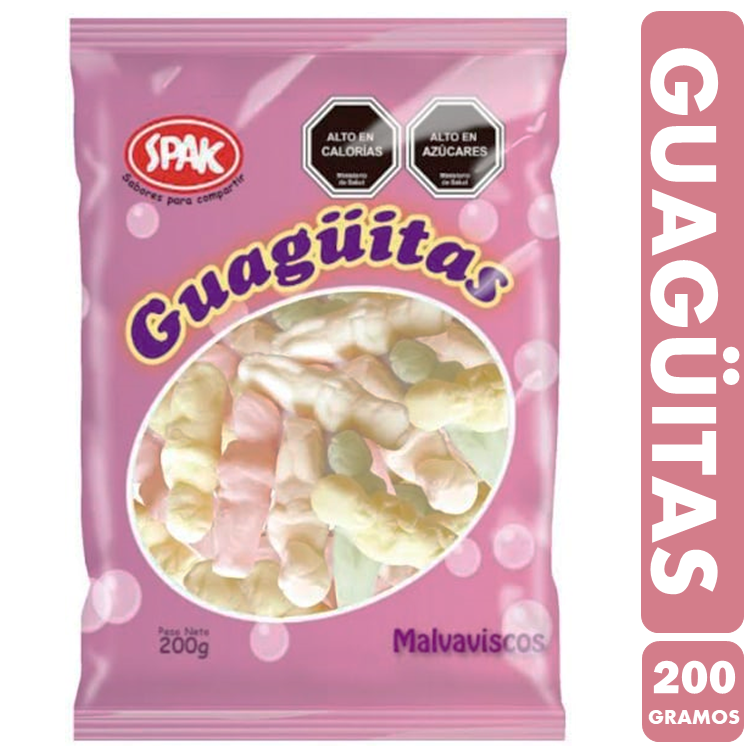 Guagüitas Frescas - Marshamallow Marca Spak(Bolsa Con 200Gr)-0