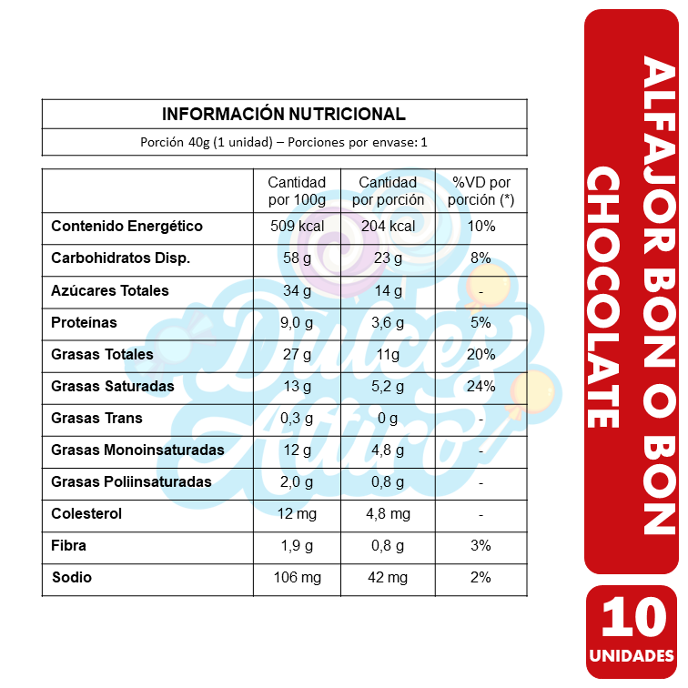 Alfajor Bon O Bon Sabor Clásico (Pack De 10 Unidades)-2
