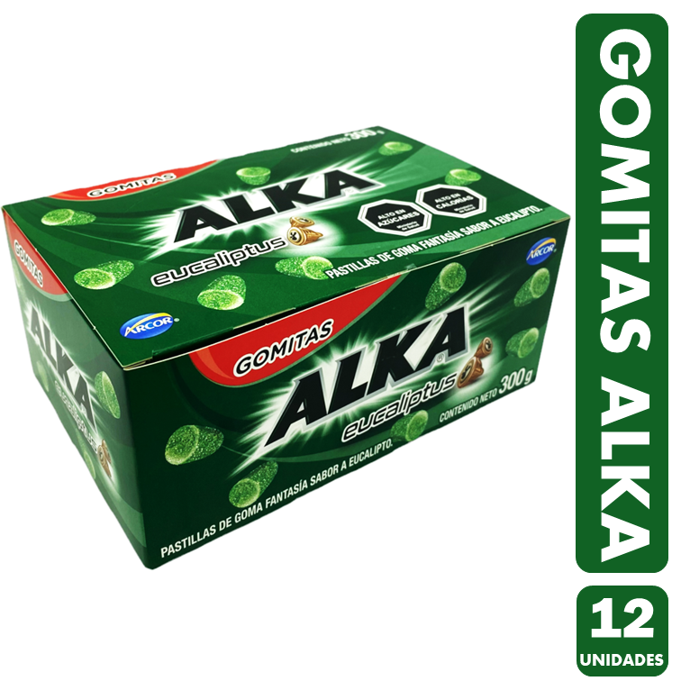 Alka Eucaliptus - Gomitas Refrescantes Arcor (Caja Con 12Un)-0