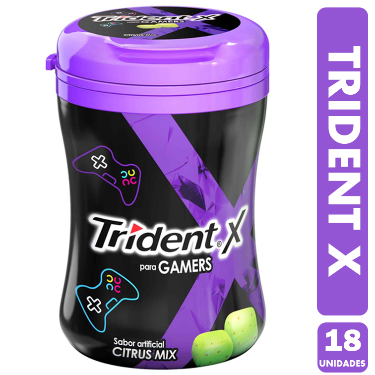 Trindent En Frasco - Trindent X Para Gamers (Frasco Con 18U)-0