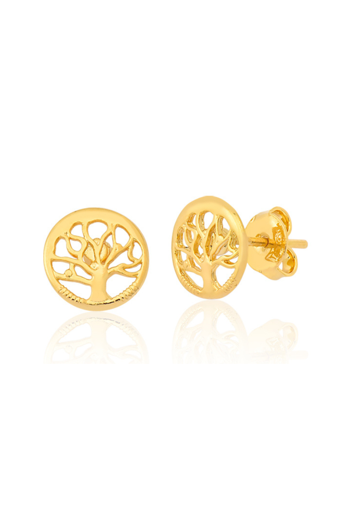 AROS MUJER ORO LAMINADO LIFE TREE - DORADO-0