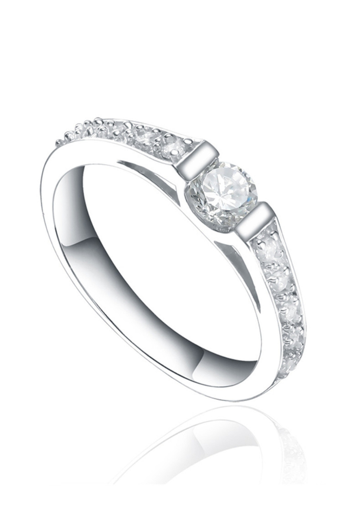 Anillo Vanité Beautiful Plata Italiana - Talla 5 USA
