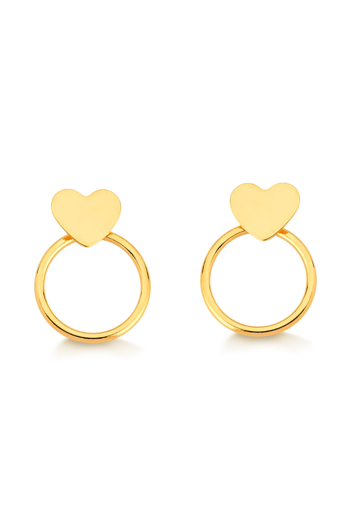 AROS MUJER ORO LAMINADO LOVER - DORADO-0